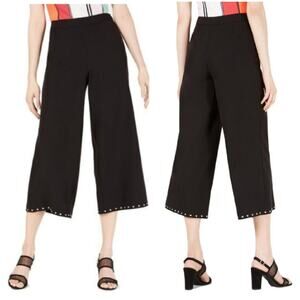 NWT Bar III wide leg crop pant with stud details